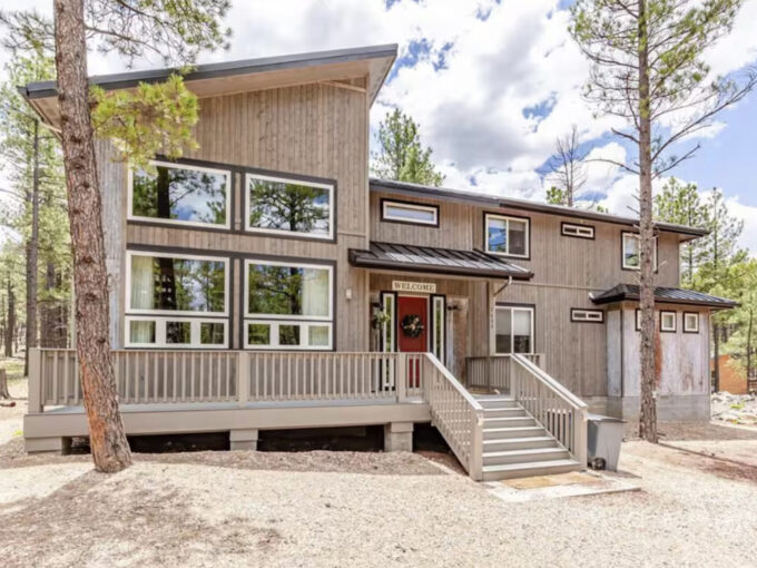 Owl's Nest Front of Home